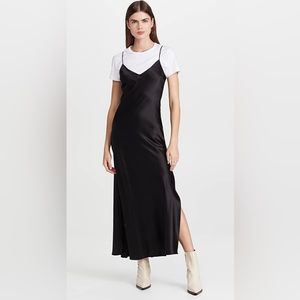 NWT DANNIJO Black Maxi Mossy Slip Dress